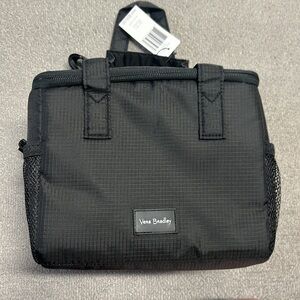 Vera Bradley Black Lunch Cooler Bag NWT